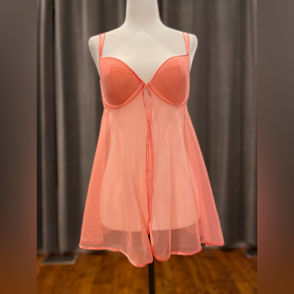 Silk and Satin vintage sheer flyaway babydoll